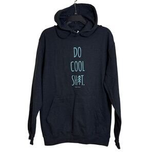 NWT Just Hoods AWDis "Do Cool Sh*t" Size Medium Seward Alaska Grey Hoodie